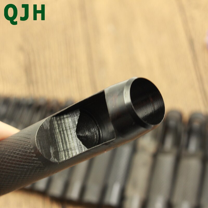 20 größe Stahl Hohl See Stanzen Leder Dichtung Hohl schlagen einstellen Dichtung Gürtel See Hand See Stanzen Zubehör Handwerk Werkzeug