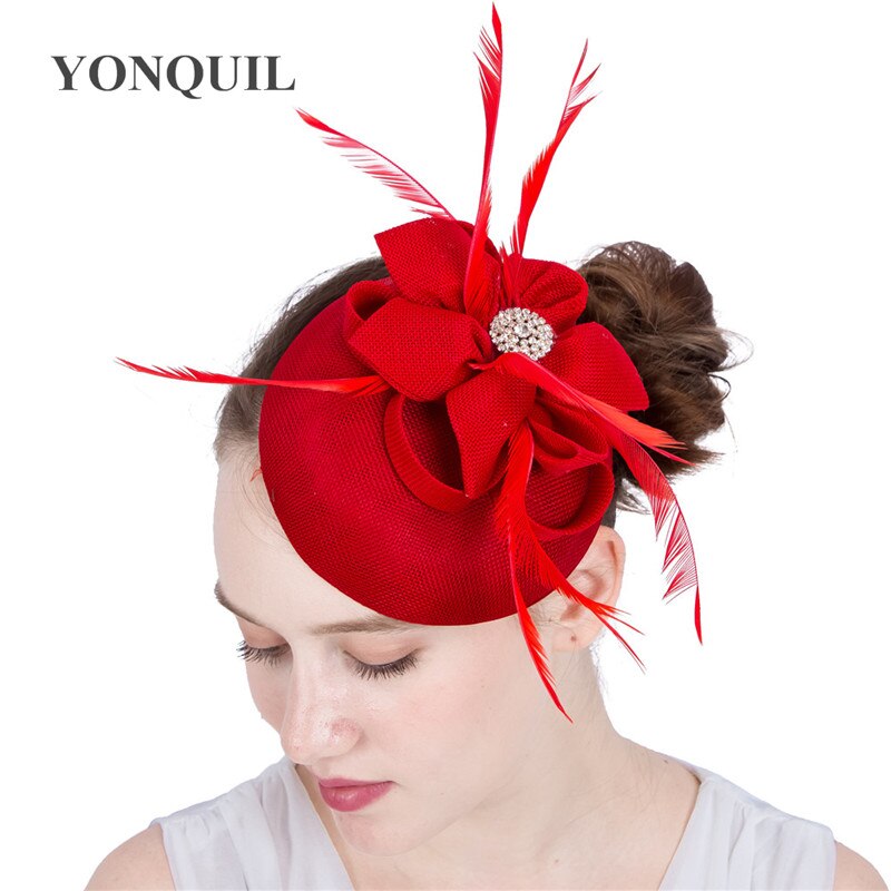 Klassieke bruiloft bruidshoofdtooi formele gelegenheid fascinator hoed vrouwen gala feest hoeden accessoires hoofdband