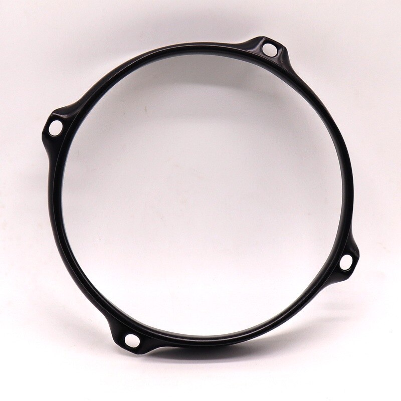Cerceau de tambour de couleur noire, jante de tambour clair de 8 pouces, 4 trous, 6 pouces, 4 trous: 6inch 4 hole