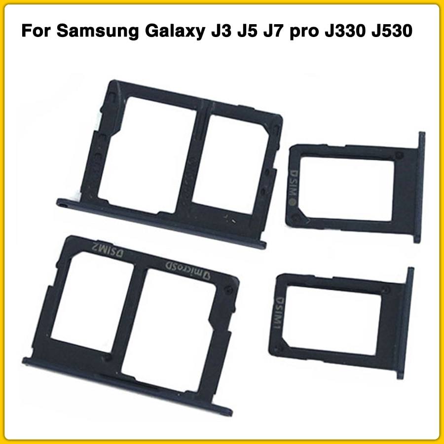 SIM Card Tray Hold for Samsung Galaxy J3 J5 J7 pro J330 J530 J730 J330F J530F J730F SIM Card Reader Sim Tray Holder Sim Slot