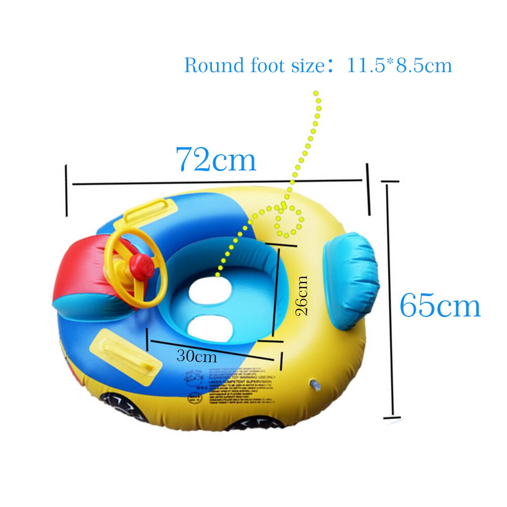 Sommer Spielzeug Aufblasbare Kinder Lenkrad Schwimmen Sitz Schwimmen Trainer Ring Float Pool Boot Spielzeug für 3 ~ 5 Jahre alte Babys