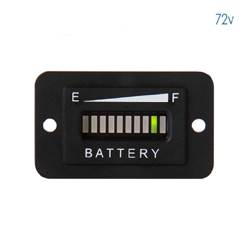 Battery Fuel Gauge Indicator LED 12-24V 36V 48V 72V for Fork Lifts Golf Carts: DC 72V