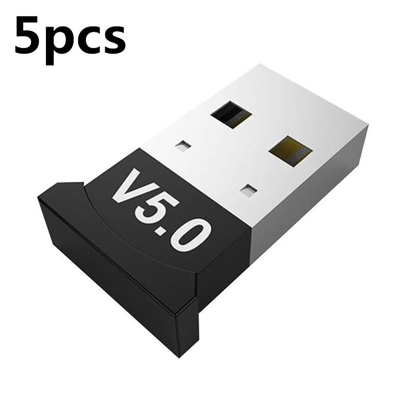 5/4/3/2/1pcs V5 Bluetooth 5.0 Adapter Support Bluetooth 5.0 Dual-mode Specification Max 24Mbps Black Portable Daily: 05