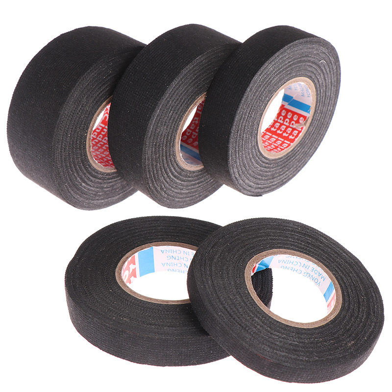 1Pcs 15mm Heat-resistant Flame Retardant Tape Coroplast Adhesive Cloth Tape For Car