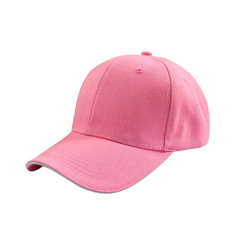 Sports Baseball Cap Angled Brim Hook and Loop Fastener Cotton Hat Adult Sportswear Accessories Saleym