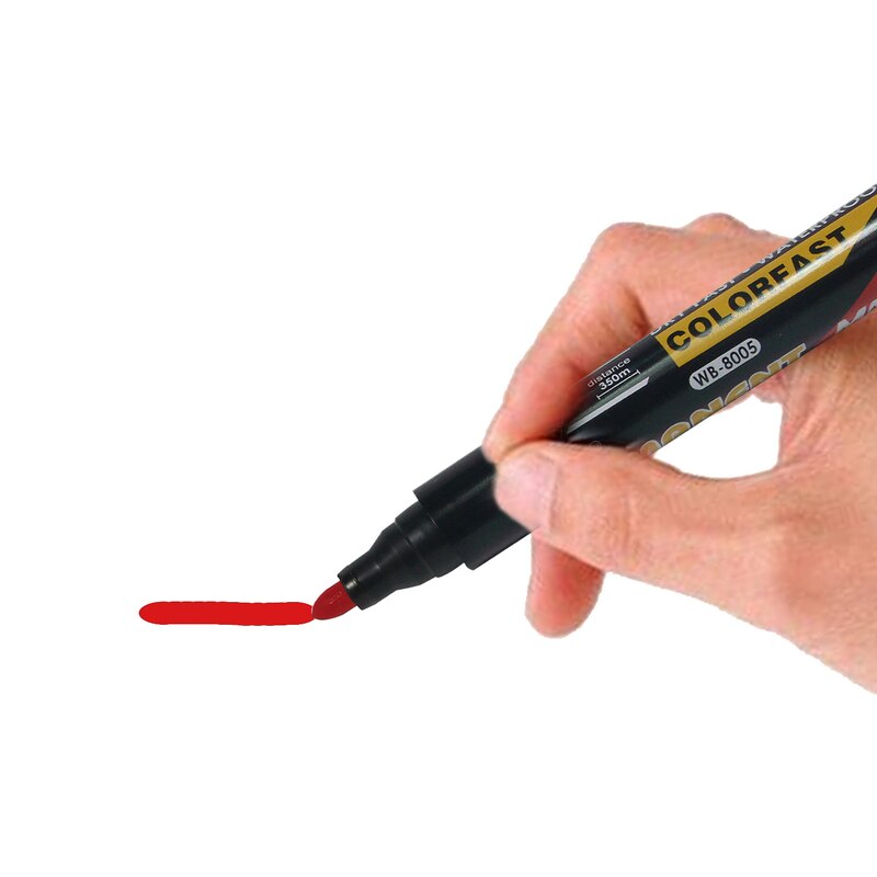 12 teile/satz verrotten dauerhaft Öl Marker Stift Zeichen Stifte für Papier Metall Glas Kennzeichnung Stift Büro Schule Liefert Große Kapazität stift