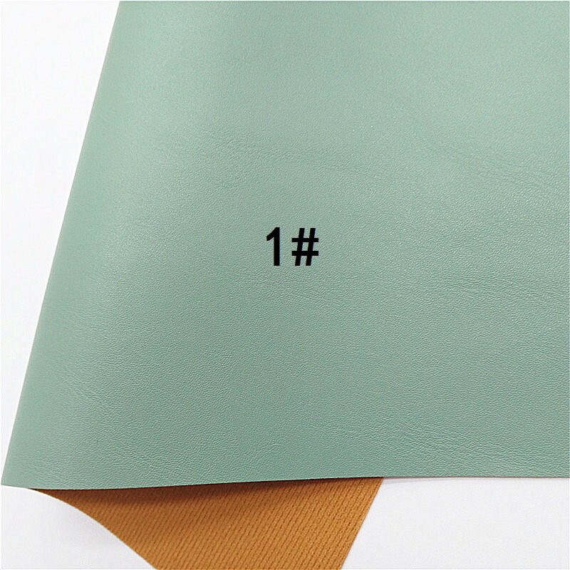 Glat blødt syntetisk læder imiteret stof plader filt bagside vinyl læder til øreringe taske sløjfer gør det selv  gm1064c: 1