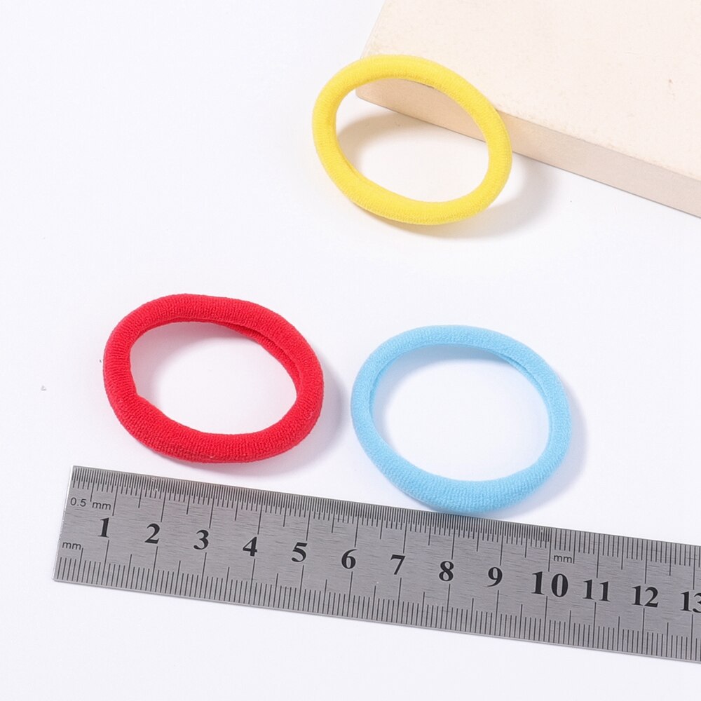 Juego de 30/50 unids/set de gomas elásticas para el pelo para mujer, coletero, diadema, bandas de goma coloridas, accesorios para el cabello de