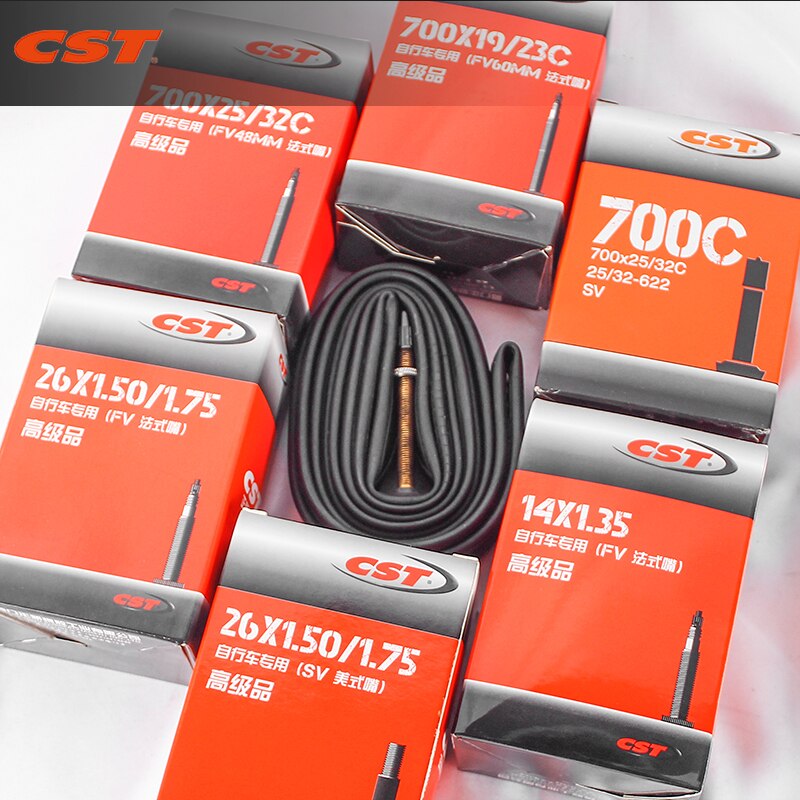 Cst 14 16 20 26 Inch Fiets Binnenband 700C Vouwfiets 35L 48L 60L Mtb Fietsen Buizen Butyl Rubber banden