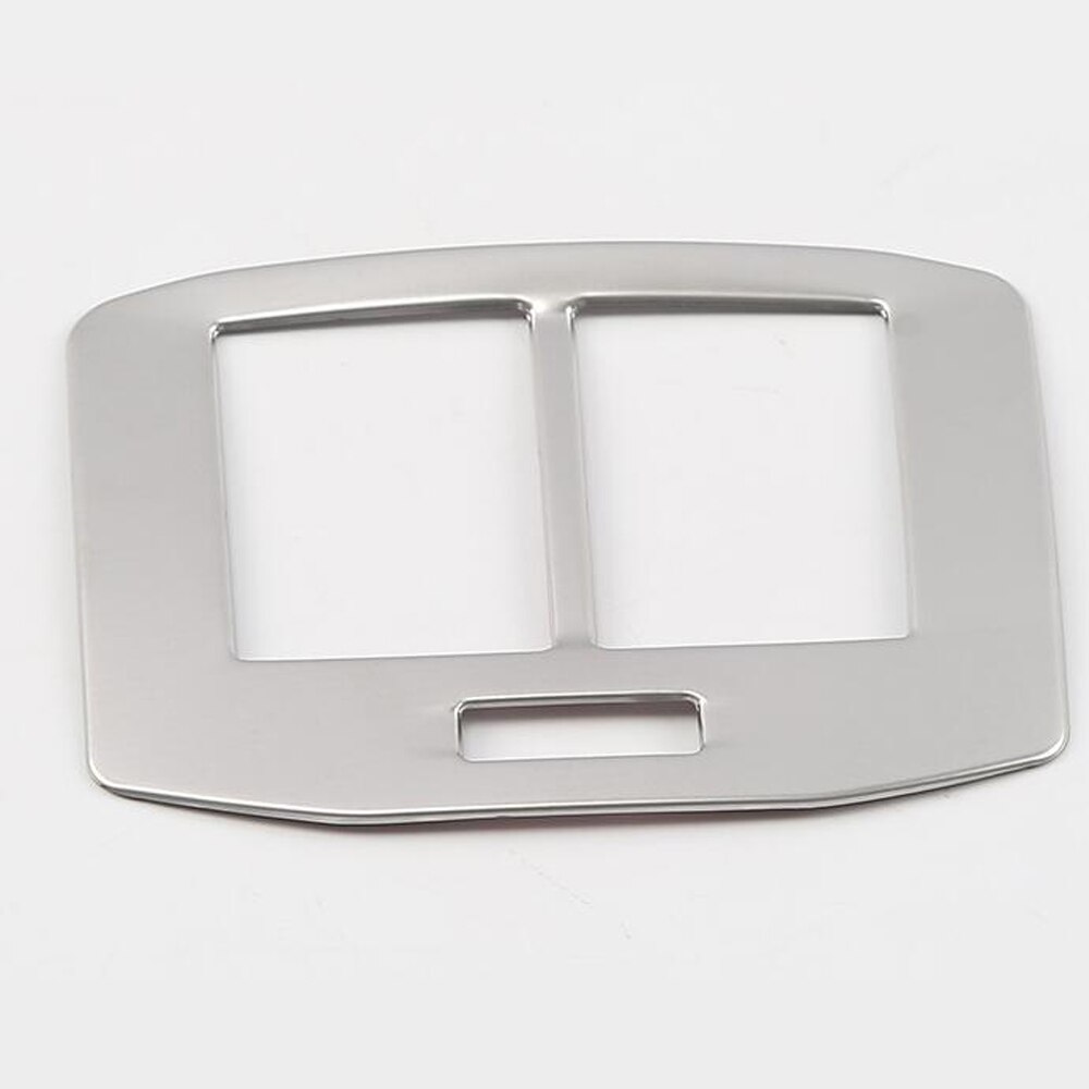 Para Volkswagen t-roc TROC , accesorios, reposabrazos Interior, rejilla de ventilación trasera, cubierta de acero inoxidable, Panel DE SALIDA AC embellecedor: Plata