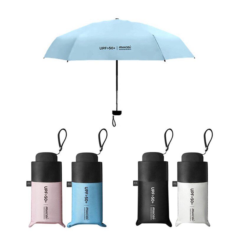 Upgraded Mini Reizen Zon & Regen Winddicht Paraplu-Lichtgewicht Compacte Draagbare Parasol Outdoor Paraplu voor Mannen Vrouwen