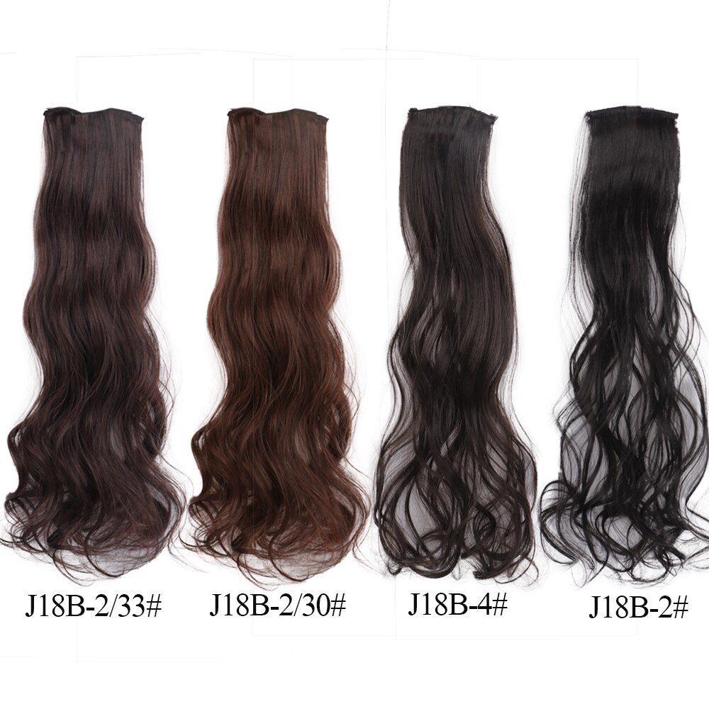 LVHAN 2 Clip In Hair Extensions Synthetic Long Wavy Clip On High Temperature Fiber Hair Extensions