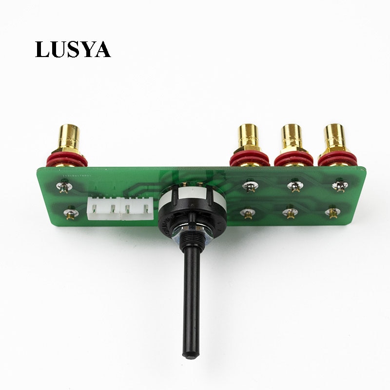 Lusya 2 channel 3-speed audio source input selector switch LORLIN-UK copper-plated silver switched source for audio DIY A10-009