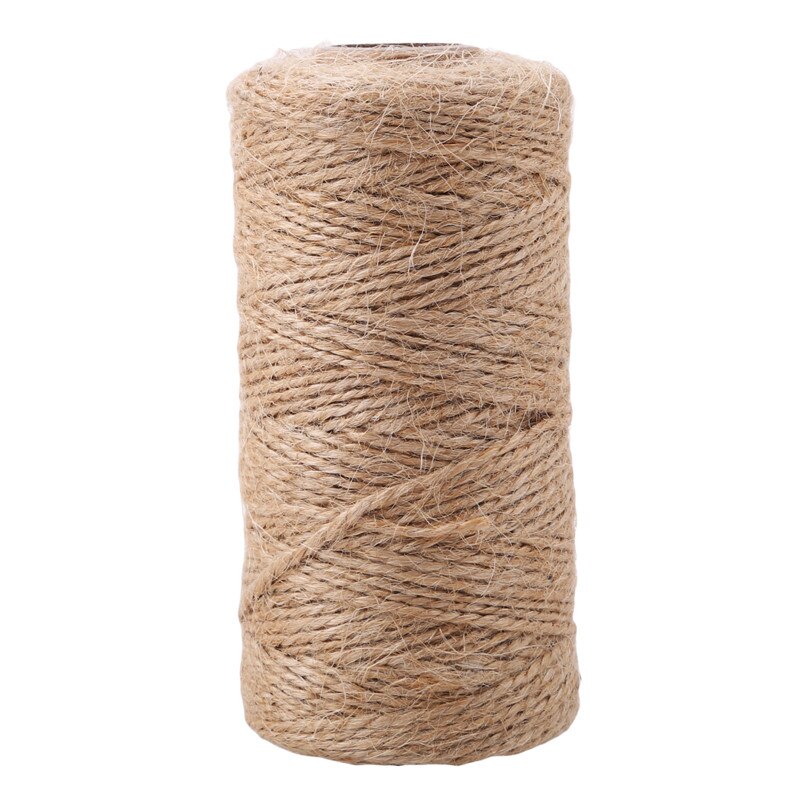 Durable Natural Jute Rope Hemp Rope Wedding Wrapping Cords Thread DIY Scrapbooking Florists Home Craft Decor