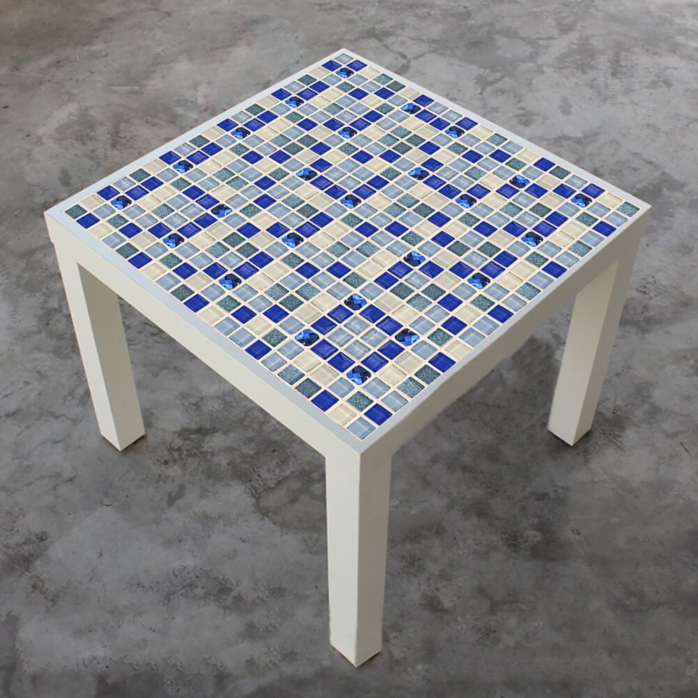 18Pcs Tile Stickers Living Room Wall Self-Adhesive Matte Mosaic Tile Sticker Decals Kitchen Bathroom Decorative Wall Stickers