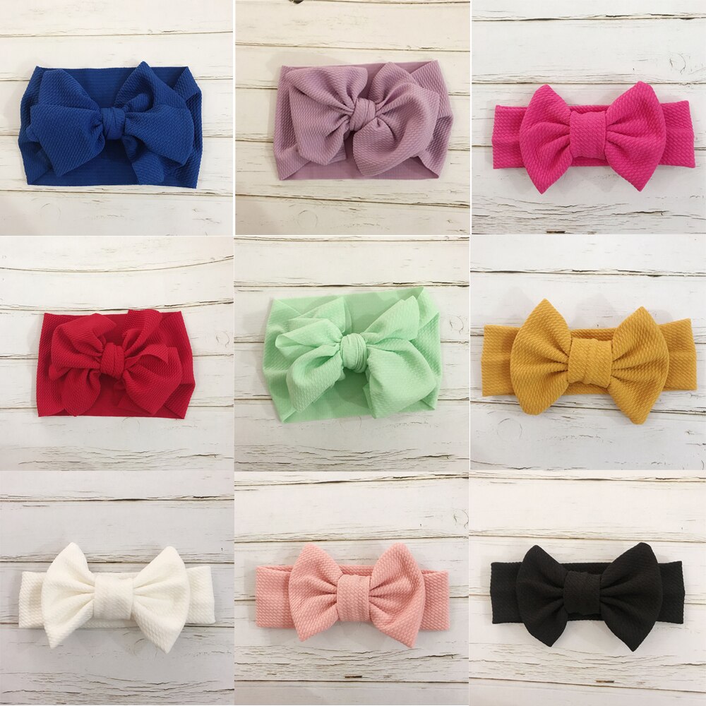 Baby Toddler Kids Girls Bow Hairband Turban Knot Cute Headband Headwear