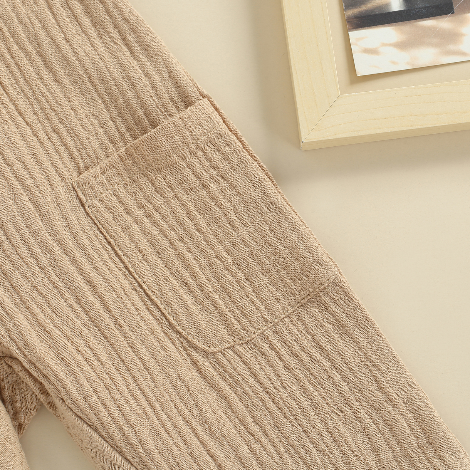 Katoen Linnen Casual Solid Kinderen Jumpsuit Peuter Vierkante Kraag Mouwloze Button-Down Jarretel Broek Voor Meisjes Jongens