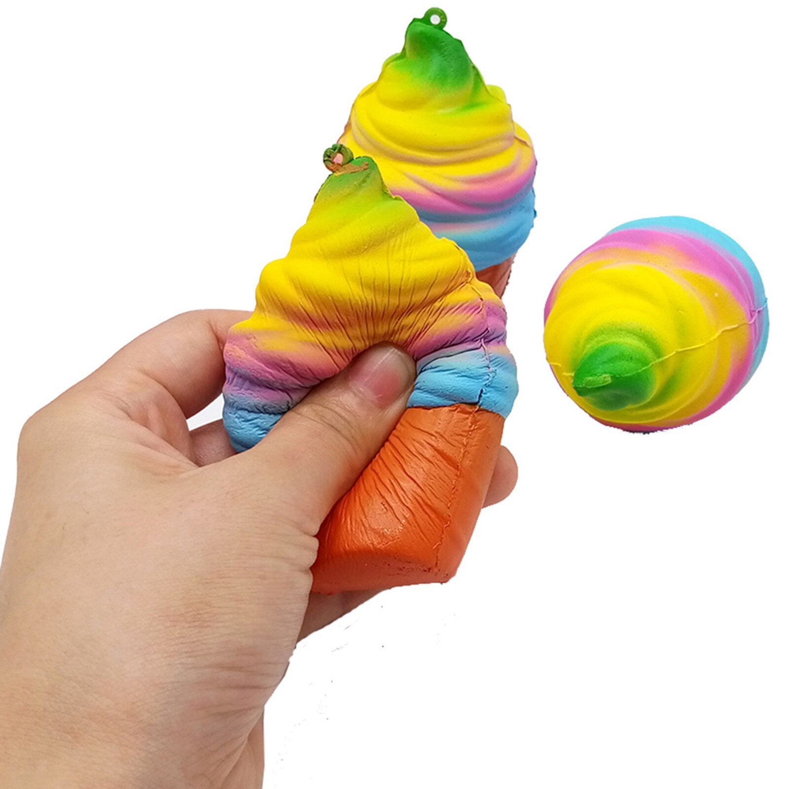 erwachsene freundlicher Zappeln Spielzeug Antistress-Squishy Spielzeug Duftenden Regenbogen Fudge Eis Squish Langsam steigend Dekompression Spielzeug