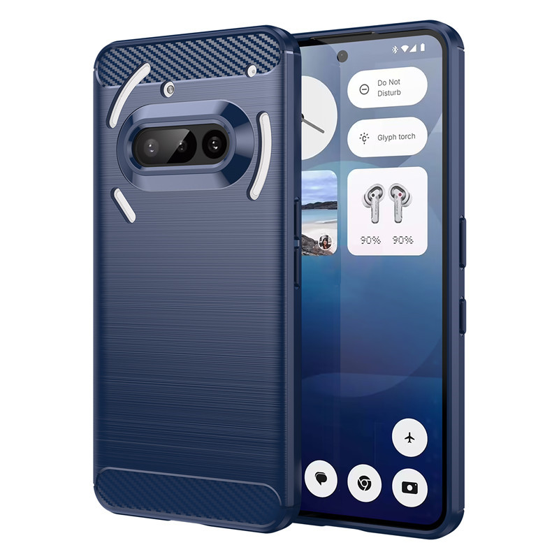 For Nothing Phone 3a 5G Case For Nothing Phone 2 2a 3a Pro Cover Shockproof Soft Silicone Protective Bumper For Nothing Phone 3A: Blue / For OnePlus 8 5G (T-Mobile)