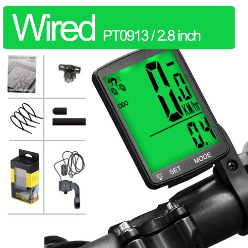 Wired Bike Computer Wireless Bicycle Stopwatch Odomete Multifunction Waterproof Meter Digital Sensors Cycling Speedometer