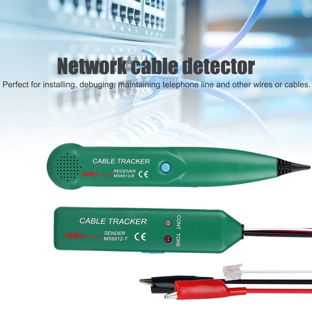 1 pcs 6F22 (9V) Telephone Phone Wire Network Cable Tester Line Tracker for AIMO MS6812 (MS6812-T & MS6812-R)