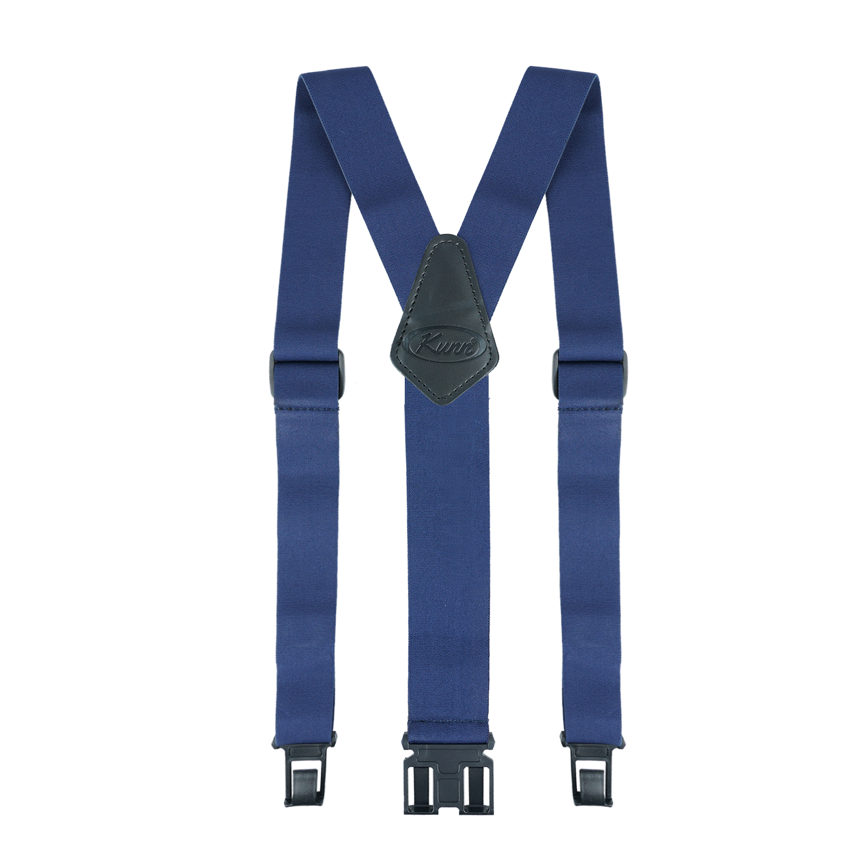 Kunn heren perry bretels, 1.5 cm breed, verstelbare bretels met elastische haaksluiting.: Blauw