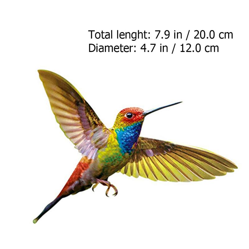 12 Pcs Hummingbird Window Clings Adhesive Window Stickers Decals Unique Window Decor Wall Stickers Collision Hummingbird Sticker