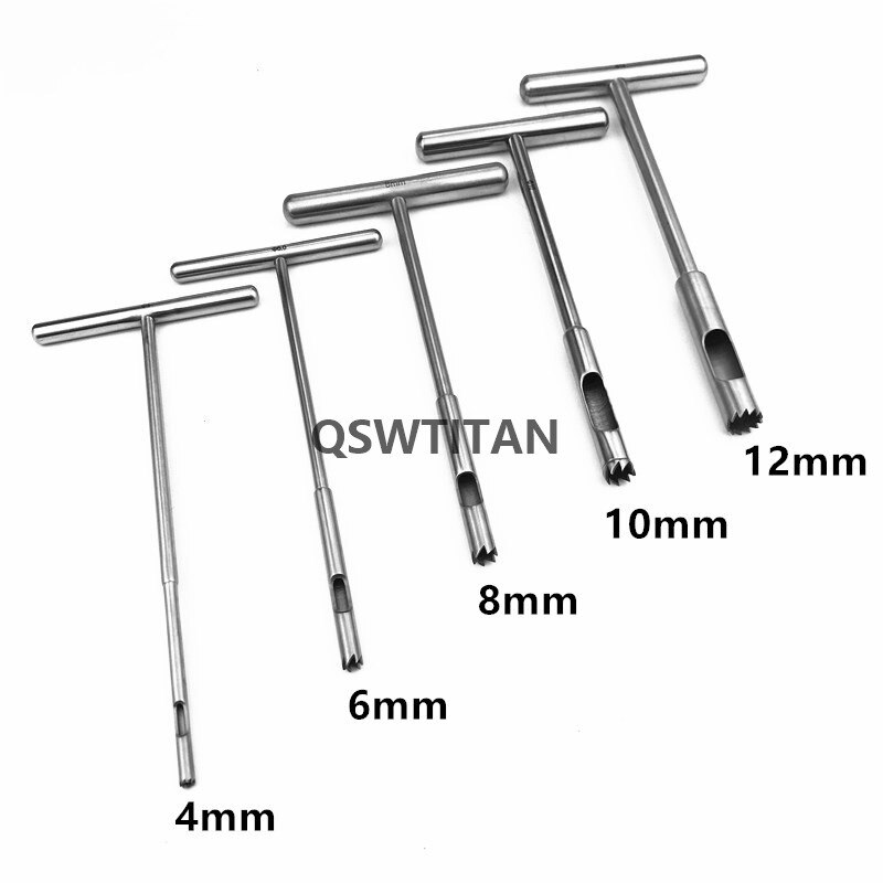 Bone Screw Extractor T-Handle Orthopedics T-Handle Hollow Mill For Removal Orthopedics Instrument