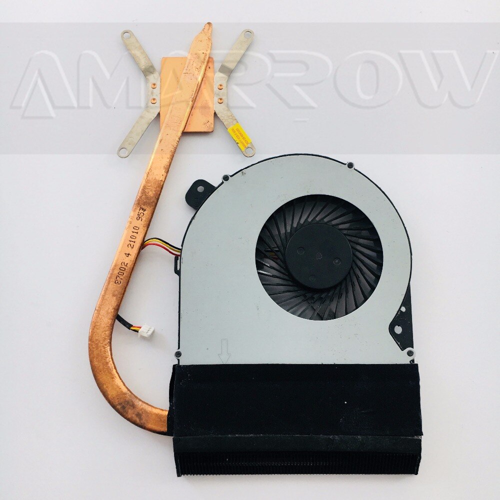 Original For asus laptop heatsink cooling fan cpu cooler k55D k55DR K55DE k55 CPU heatsink 13N0M9A0101: set