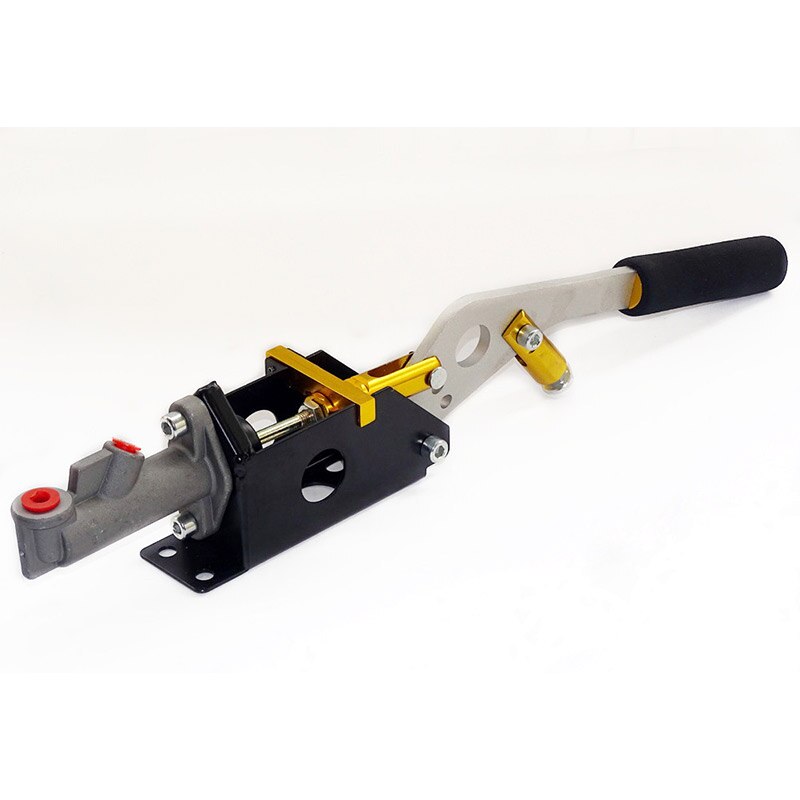 Universal Car Hydraulic Handbrake Vertical &amp; Horizontal 25cm Rally Racing E-Brake Lever Device Master Cylinder Gold