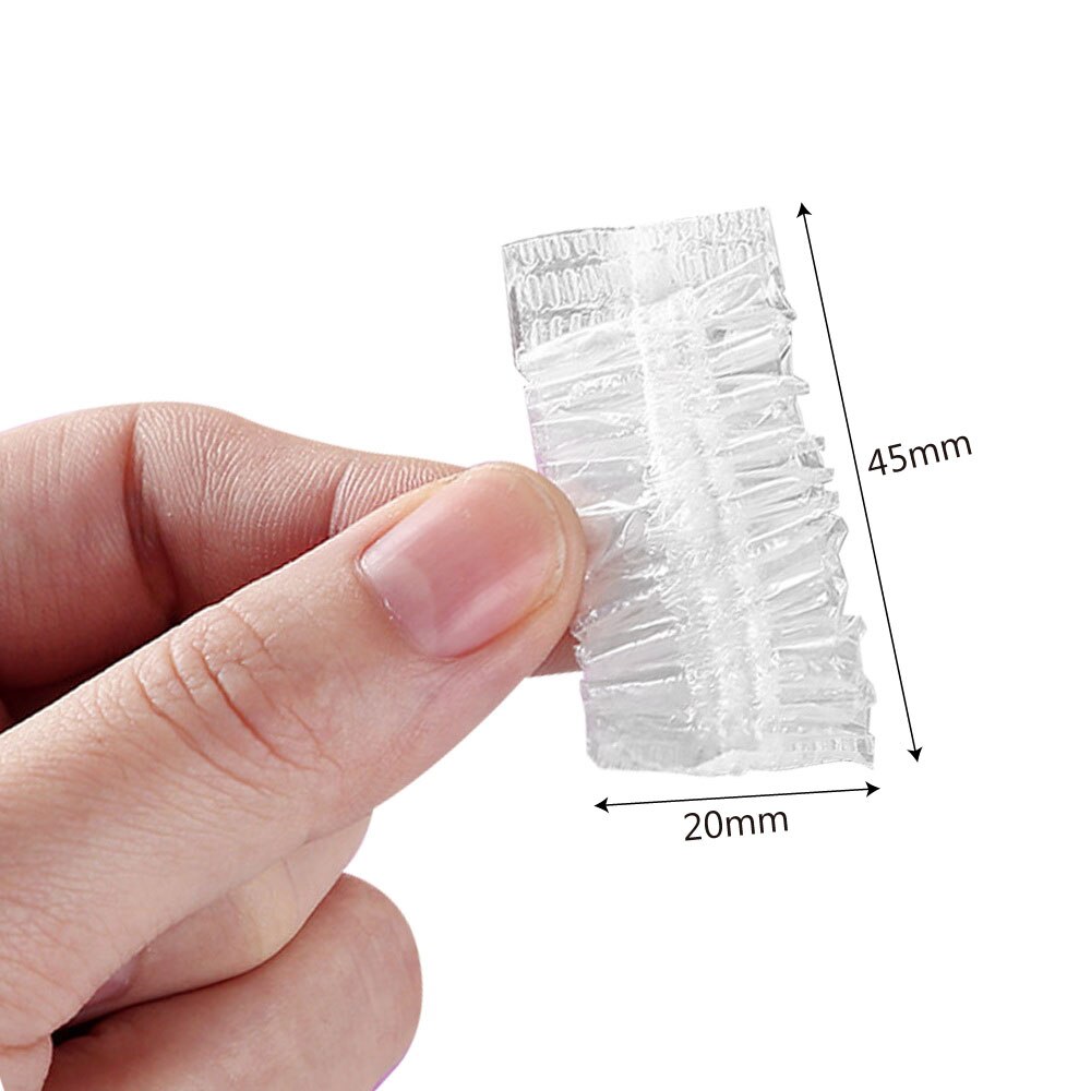 100 Pcs/Set Salon Hair Dye Clear Ear Cover Disposable Earmuffs Transparent Ear Protection Bathroom Products Waterproof