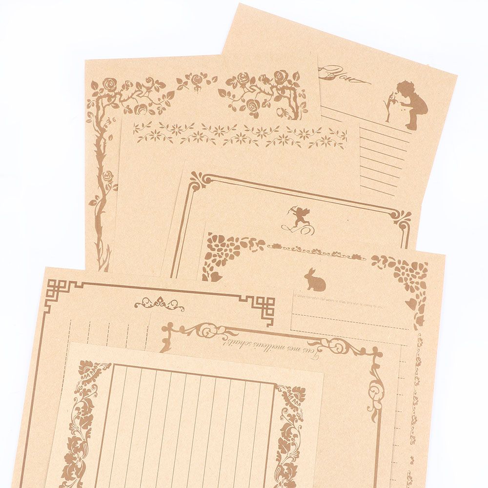 8Pcs/Set Note Writing Stationery Office Letter Pads Letter Papers School Supplies