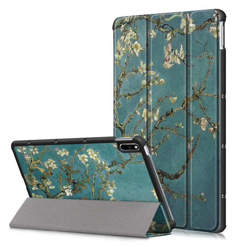 Inteligentne zamknięcie skórzana pokrywa dla Huawei case dla Huawei MatePad 10.4 case BAH3-W09/AL00 magnes stojak pokrywa shell + touch pen + film