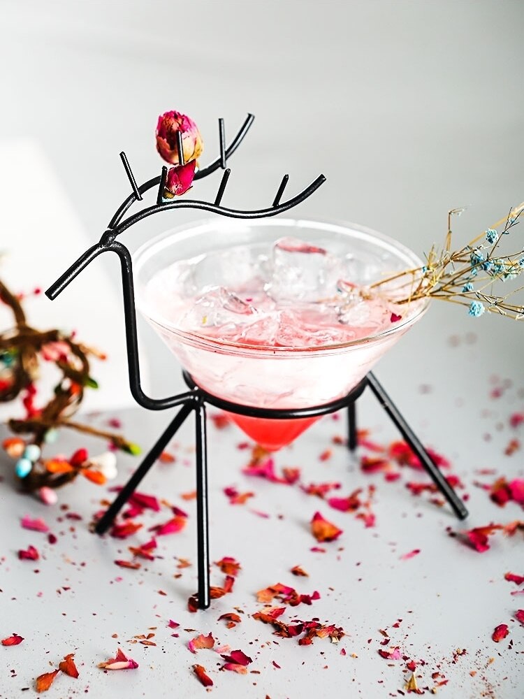 Nouvelle Mule cerf Martini Cocktail verre mariage fête Bar discothèque Champagne Coupes flûtes cône Muller Tipsy coupe de vin