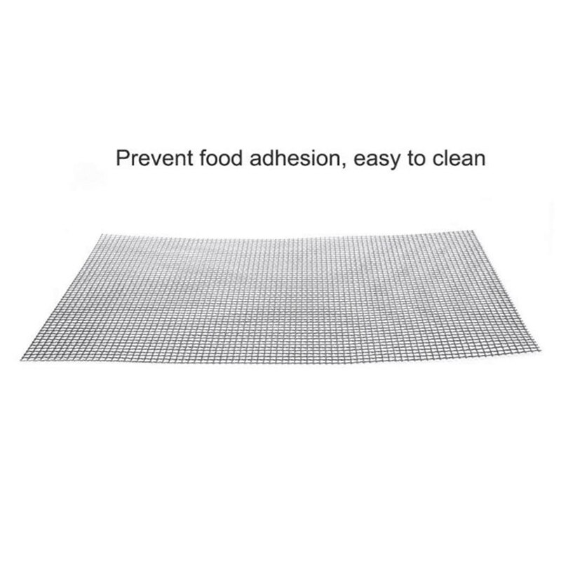 BBQ Barbecue Cooking Mat Set 5 pcs BBQ Grill Mat BBQ Grill Anti Adhesive Reutilisables, Heat Resistant 40x30cm