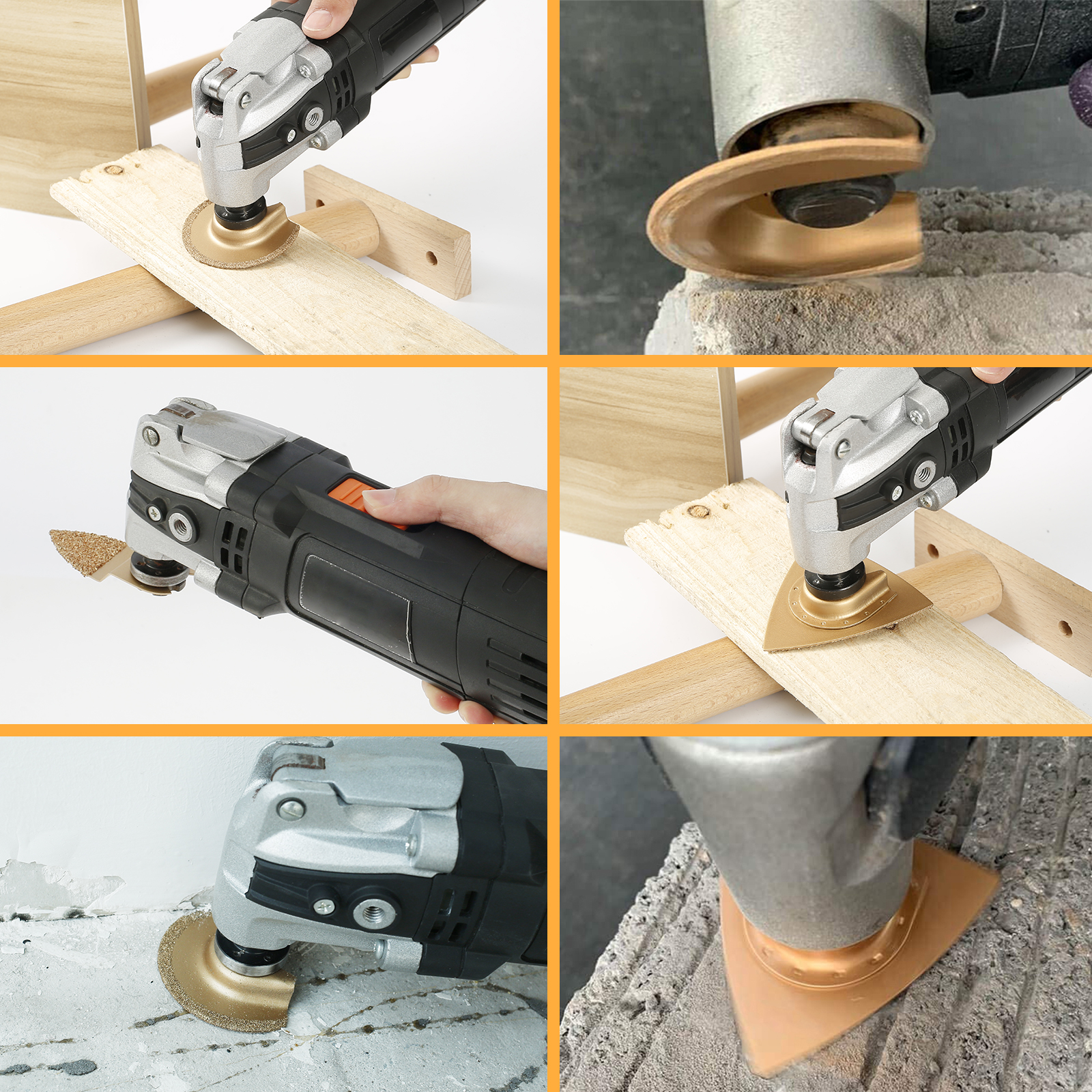 8/3PCS Carbide Multitool Messen Snel Snijden Oscillerende Zaagbladen Vernieuwer Zaag Set Keramische Tegel Grout Verwijderen gereedschap