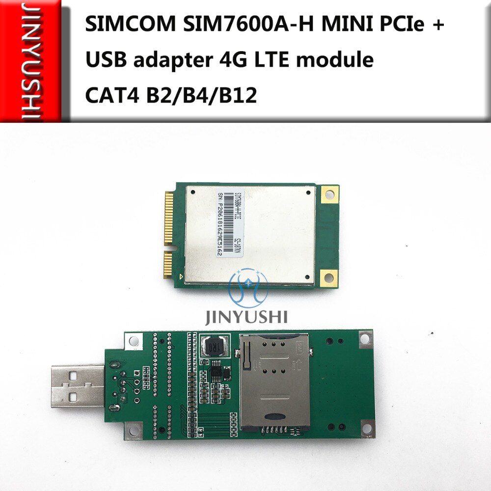 SIMCOM SIM7600A-H Mini Pcie + USB adapter LTE modul B2/B4/B12 CAT4 Muti Band Für Amerika