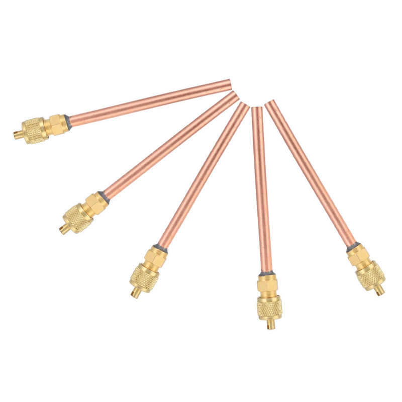 5Pcs Refrigerator Check Valve Air Conditioner Conditioning Filling Valves One Way HS-110 Filling Valve