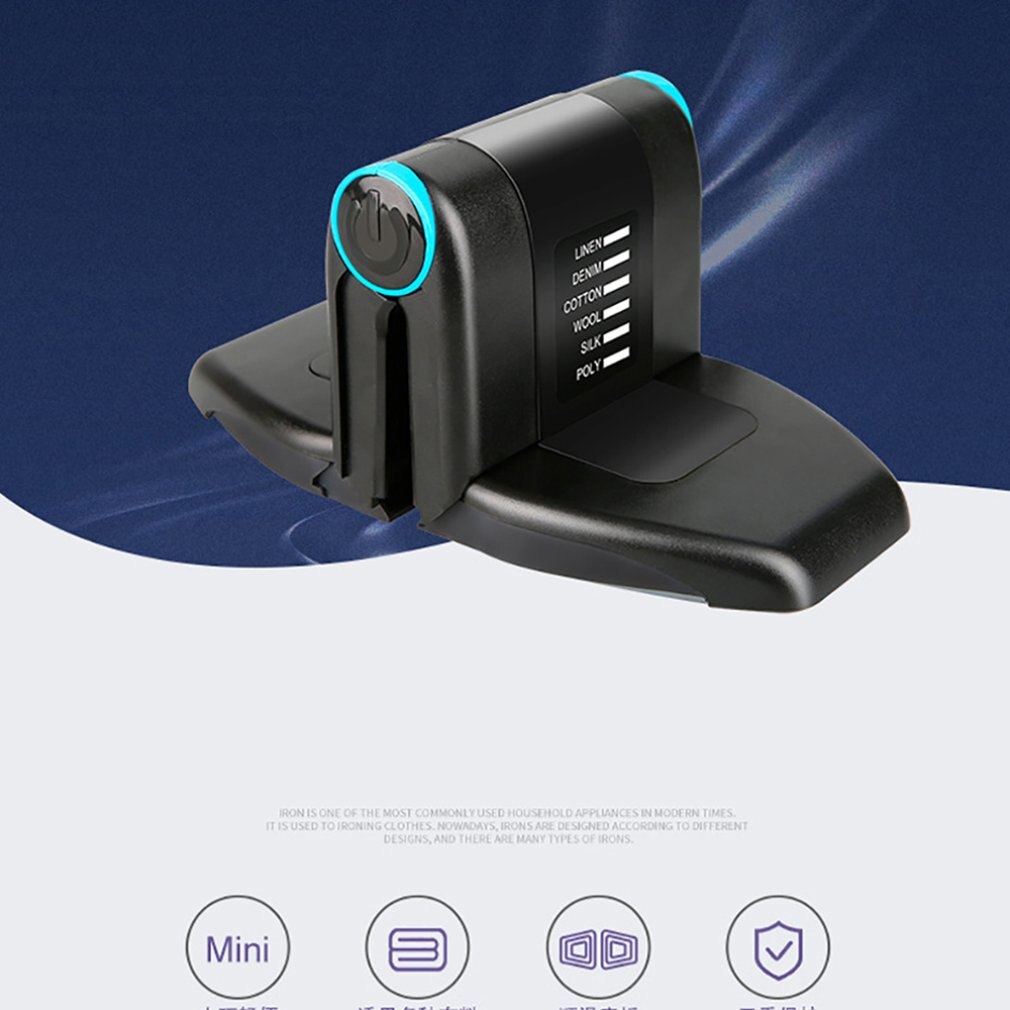 Mini Folding Hand-Held Ijzer Compact Touchup En Verstelbare Temperatuur Reizen Ijzer Voor Kraag