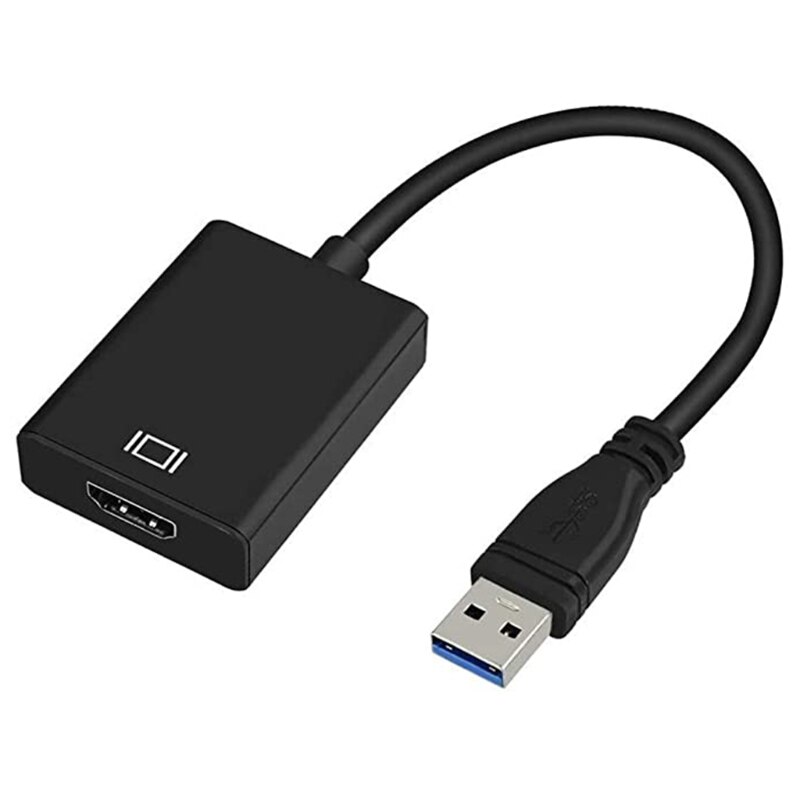 USB to H DMI Adapter Cable USB 3.0/2.0 to HDMl 1080P Video Converter for PC Laptop Plug And Play