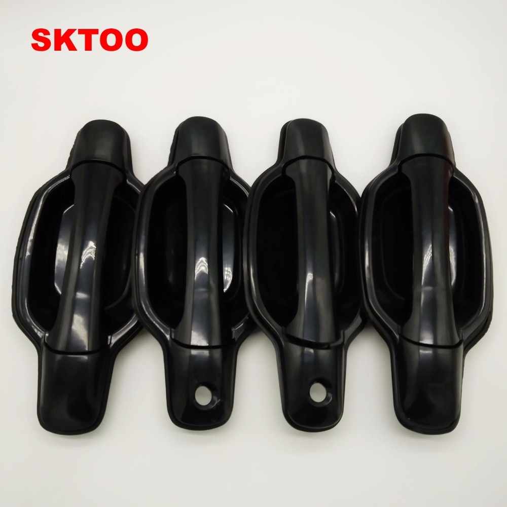 SKTOO 4PCS For Great wall wingle 3 Wingle 5 door handle outer handle of handle assembly black pockmark