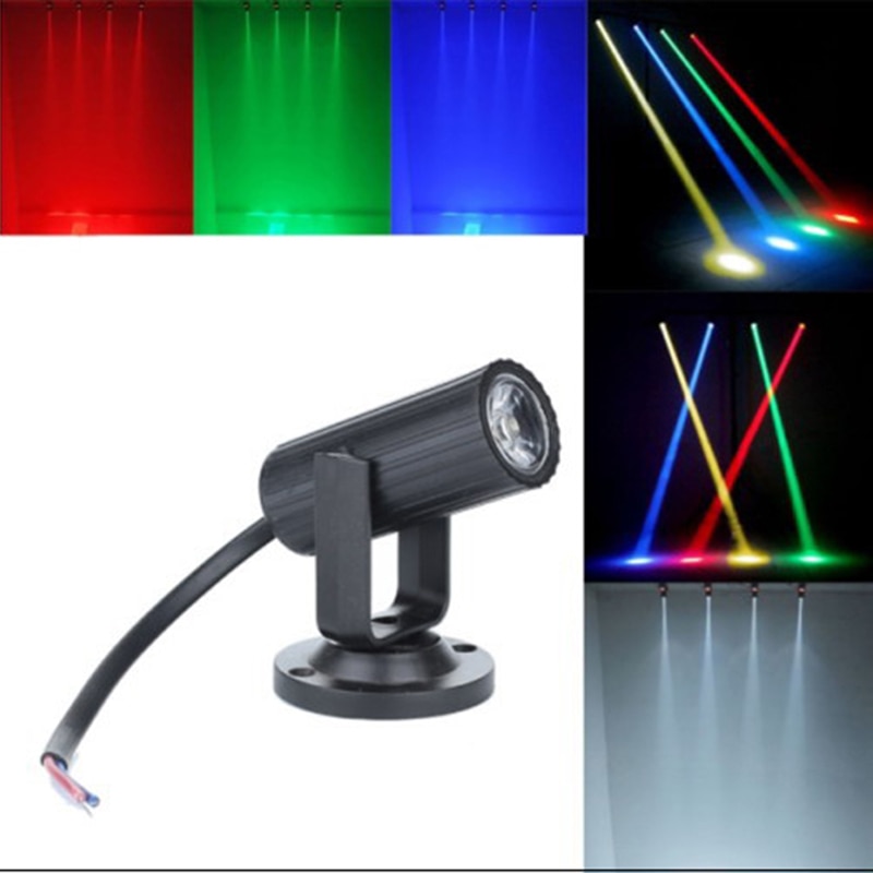 1W RGBW LED Stage Lighting Pinspot Beam Spotlight DJ DISCO Party KTV Backlight Stage Light