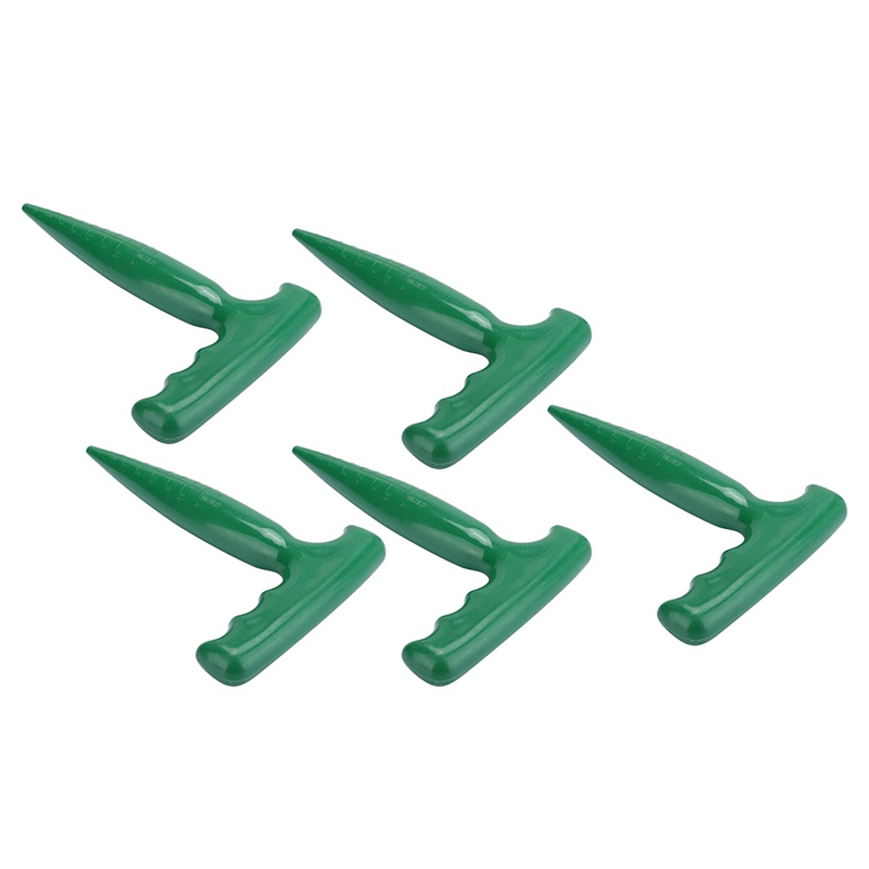 Perforateur de sol pour creuser, outil de jardinage, perforateur de sol pour les semis: 5Pcs
