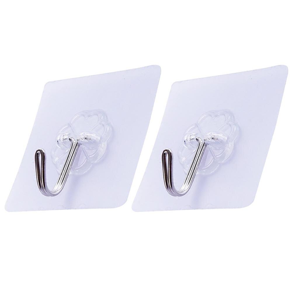 2/4/6/8/10 PCS Seamless Adhesive Hooks Suction Cup Adhesive Wall Vacuum Sucker Heavy Bathroom Transparent Load Rack: Style A / 10 PCS