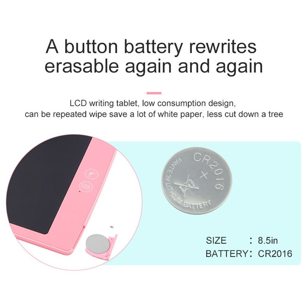 8.5 Inch Lcd Schrijven Tablet-Elektronische Schrijfbord Doodle Board Tekentafel Smart Lock Functie Flexibele Vloeibare Kristallen Film