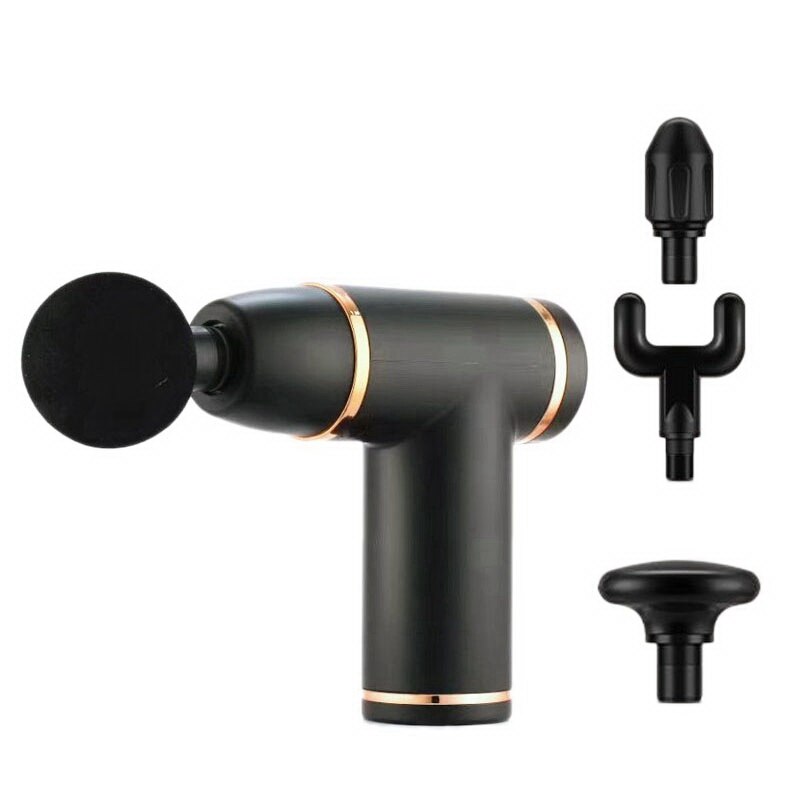 Massage Machine Deep Tissue Percussion Muscle Massager for Pain Relief Fascia Machine Electric Body Massager: Glod
