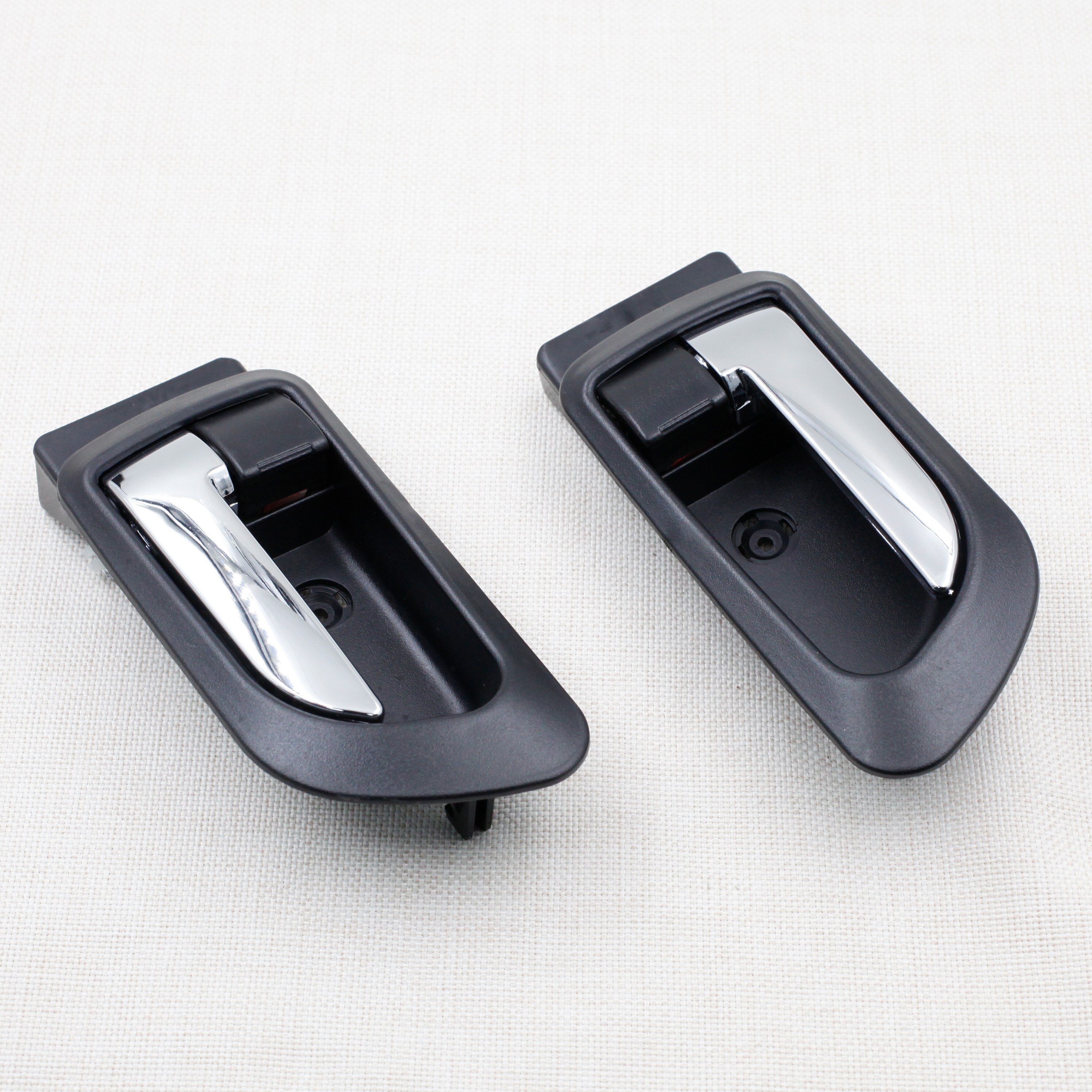 Car Inner Interior Door Handle, Inside Handles Front Rear Left Right for Great Wall Haval Hover H3 H5: one pair black