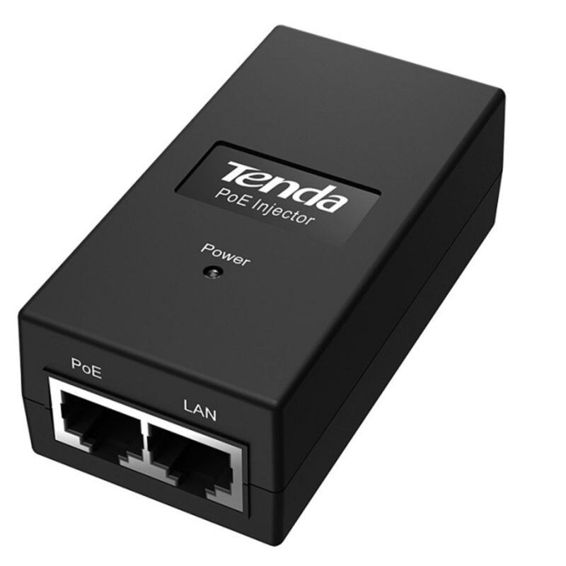 Inyector Poe Tenda Poe15f-2x Puertos Rj45 100/100pbps15 Gigabit-15 W-Hasta 100 M Con kabels Kat. 5 O Superieure Plug En