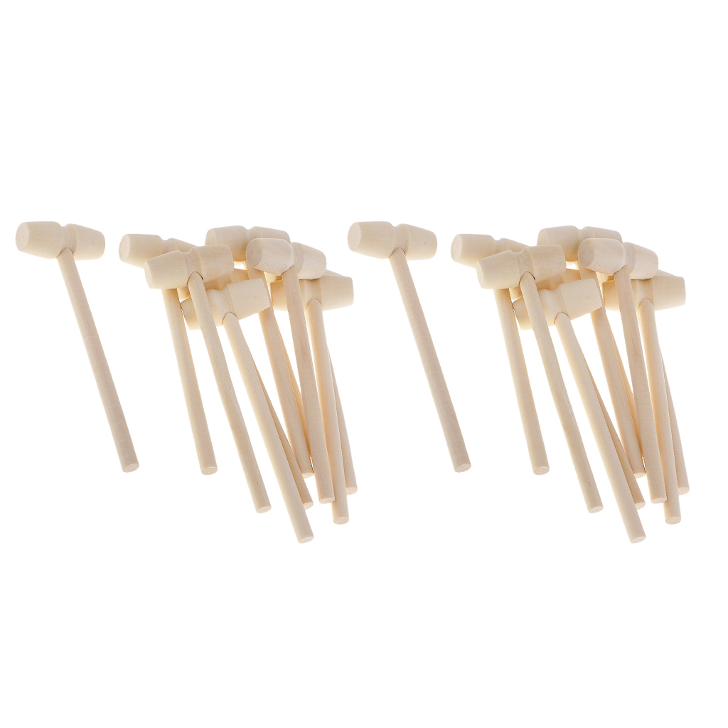 Pack Von 20 Mini Holz Hammer Hammer Hämmerte Spielzeug Schlagen Hammer Spielzeug für freundlicher