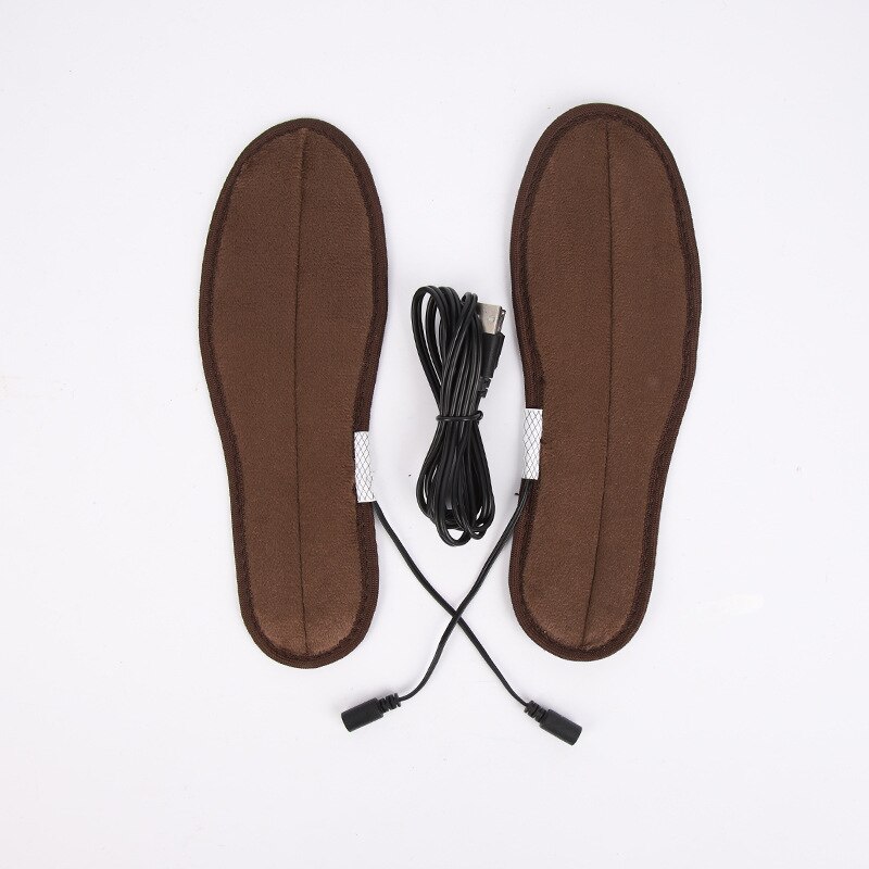 USB Heated Insoles Electric Pads Winter Foot Warmers Shoes Boot Heater Insoles Washable Warm Thermal Insoles Unisex Plantillas